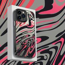 Una funda de teléfono colorida con patrón de rayas de anime en plata IMD, adecuada para las series Apple 11, 12, 13, 14, 15, 16 Pro Max y las series  A05, A15, A25, A35, A55, S23, S24. - Mezcla de colores - Ver 5