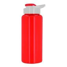 PromoClick Sports Bottle - Solid Red - View 3