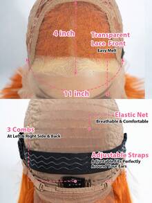 QVR QUEEN VIRGIN REMY QVR 高光泽波浪卷蕾丝前假发，真人发直发波浪卷蕾丝前假发，预先拔毛并带有婴儿发。 - 索蘭吉/613 - 查看 6