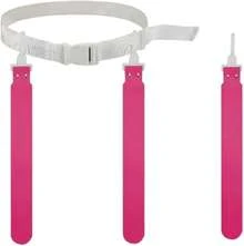 Banderas cintas cinturon para tocho flag tochito bandera con 3 banderas con chupones - Rosa - Ver 4