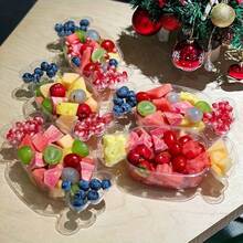 10pcs Candy-Shaped Cake Boxes - Ideal For Desserts, Cakes, Fruit Salads, Tiramisu, Etc. - Suitable For Parties, Children's Day, Birthday Parties, Graduation Seasons/Halloween Themed Events, Christmas, New Year Parties - Clear - View 7