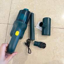 Portable Wireless Handheld Vacuum Cleaner, Car Vacuum Cleaner. Suitable For Home And Car Use - Comes With 3 Brush Heads. USB Rechargeable (With 1800mAh Lithium Battery). 6000kPa Suction Power, Detachable Dust Cup. - Green - View 12