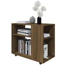 Side Table Brown Oak 70x35x55 Cm Engineered Wood - Brown - View 5