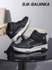 BJK-BAIJINKA 儿童篮球鞋，男童平底防滑运动鞋，户外运动、体操、网球训练鞋