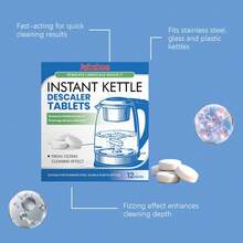 Kettle Descaling Tablets, Universal Kettle Stain Remover Effervescent Cleaning Tablets For Cleaner And Brighter Kettle - Multicolor - View 7