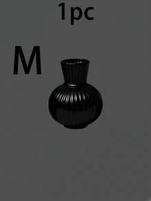 1pc White/Black Minimalist Plastic Vase, Decorative Vase, Art Vase, Artificial Vase, Creative Vase, Flower Decor, Floral Arrangement, Room Decor, Simple Creative Vase, Living Room, Dining Table Decor, PP Material Anti-Drop Holiday Decor Gift, Birthday Graduation Home Decor Vase, Birthday Party, Singles Party, Festival Party - Multicolor - View 14