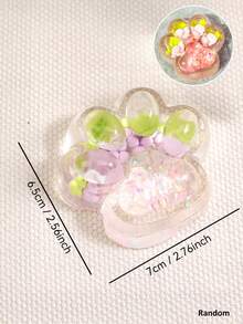 1PC Transparent Glitter Soft Cat Paw Squeeze Toy,Stress Relief And Fun, Great Party Favors And Birthday Gifts For All Ages, Pink For Girls,Blue For Boys,Portable Fidget Squeeze Toy For Your Desk And On The Go, Ideal Holiday Gift, Small Gift Ornament, Cute And Fun, Christmas Gift, Party Favor, Gift Bag Filler, Classroom Prize - Multicolor - View 16