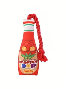 1 món đồ chơi tương tác cho thú cưng bằng dây cotton hình lọ mứt, có tiếng kêu như thật, cho phép thú cưng chơi một mình. - Nhiều màu - Xem 7