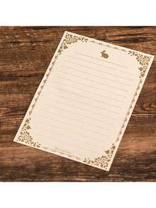 A4 Rose Gold Foil Stationery Paper, Romantic Love Letter Paper, Suitable For Daily Office, Birthday Notes, Gifts, Decorations, DIY Invitations, Thanksgiving, Valentine's Day Cards, Rose Gold Foil Paper - Multicolor - View 13