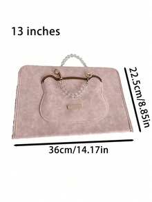 1个便携式高档笔记本电脑保护套，通用型13/14/15/16英寸防刮手提笔记本电脑包，办公学习数码配件，适合职业女性和学生使用