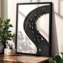 1 幅 F1 赛道海报，独特的汽车图案墙饰，色彩鲜艳的标志性 F1 照片，现代客厅家居卧室办公室帆布画墙饰，无框油画 - 彩色 - 查看 16