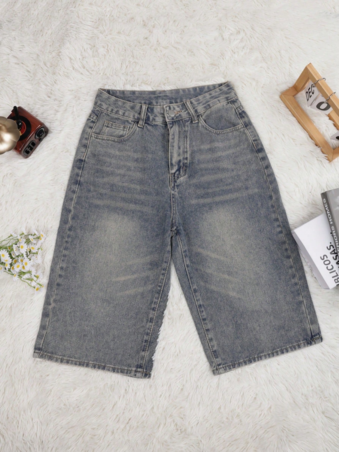 شورتات جينز صيفية للنساء، بنمط خدوش القطط Y2K، ارت...