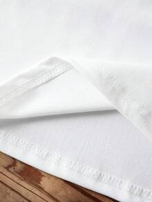 Women's Casual Lemon Fruit Print Round Neck Short Sleeve Loose T-Shirt, Summer - White - View 5