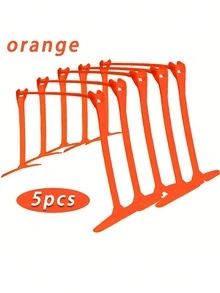 5pcs Adjustable Height Speed Training Hurdles - Heavy Duty Orange Agility Hurdles, Portable Sports Equipment, Suitable For Speed, Agility And Coordination Training