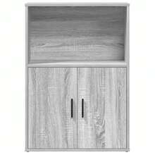 Libreria vidaXL Sonoma grigio 60x24x85 cm in legno composito - Cammello - Visualizzare 4