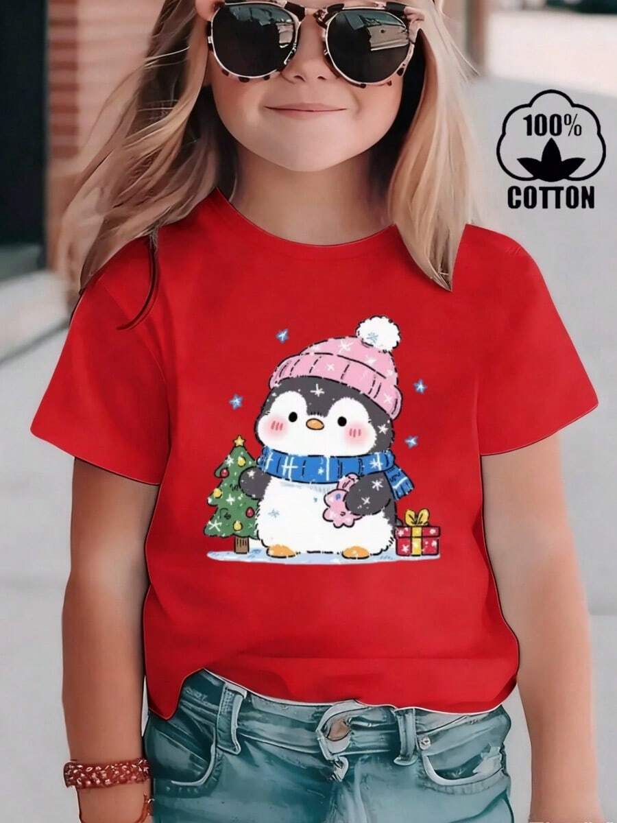 Young Girls T-Shirts - Red - View 1