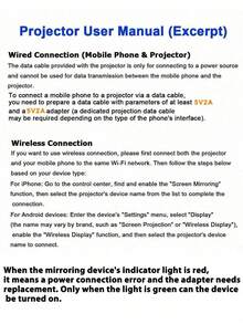 Portable Projector, 180° Adjustable Angle, Fast Focus - Compatible With IOS, Android, Windows And More | Comes With Remote Control, Ideal For Smartphones, USB Devices And Home Cinema