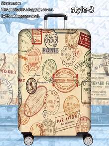 1件装时空旅行印花加厚行李箱保护套,加厚行李箱配件,适用于商务出行、度假、旅行、行李托运、返校等场合,为您的行李增添色彩。适用于20-28英寸行李箱。 - 黑色 - 查看 17