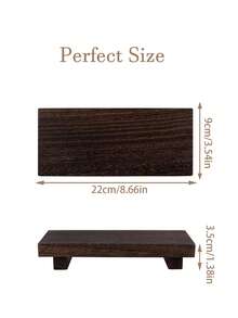 8.6 X 3.5-Inch Wooden Base Display Stand Stool Is Perfect For Bathroom Vanities And Kitchen Sinks. It Can Be Used As A Soap Tray, Candle Tray, Or Plant Tray, And Is A Complete Farmhouse-Style Decoration For Bathrooms And Kitchens. - Multicolor - View 14