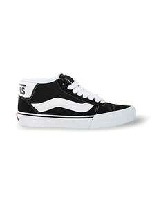 Vans Knu Mid 男女通用运动鞋 透气轻便 弹性好 多功能 运动户外 日常上学 黑白 VN000CQ96BT1 - 黑色/白色 - 查看 3