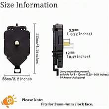 DIY Reloj de Pared de Cuarzo Movimiento Péndulo Movimiento de Reloj de Pared Piezas de Reparación Kit de Reemplazo de Oficina en Hogar - 1 - Ver 4