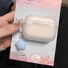 简约白色、粉色、蓝色蓝牙无线保护壳，兼容 Pro 3、第二代，兼容 耳机保护壳 1/3/4/5，无线保护壳第二代、第三代和第四代 - 無色 - 查看 4