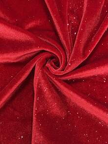 European And American New Women's Dress, Sexy Exposed Leg Long Sleeve Mid-Length Dress, Gold Velvet Nightclub Sparkling Sequin Dress - 酒紅色 - 查看 6