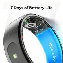 itel Ring 2 Smart Ring Heart Rate,Sleep And Activity Monitoring Touch Controls, Remote Operation Long Battery Life: 5-7 Days
