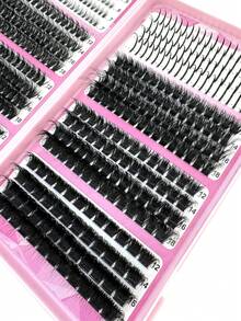 32Rows Lash Spikes Lash Clusters With Bottom Lashes Cluster Manga Eyelash Cluster 50d60d80d100d120d140d Mix Eyelash Book Extensions Cluster Lashes With Bottom Lash Cluster Fairy Eyelash Cluster Spiky Individual Lashes For Beginner - màu đen - Xem 9
