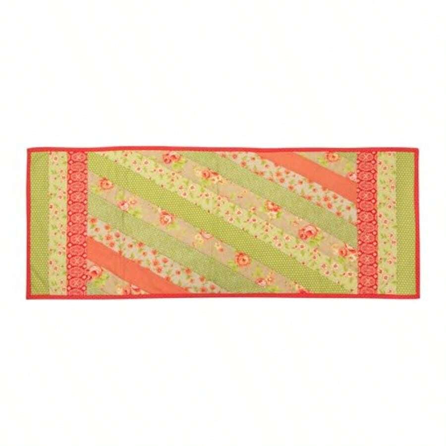 QY- June Tailor Quilt As You Go - Camino de mesa diseño de Yakarta color natural -6194 - Natural - Ver 1
