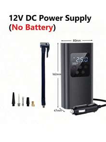 SUITU 便携式轮胎充气泵 150 Psi 有线/无线手持智能气泵 三档快速充气带自动断电 迷你电动车载气泵 适用于汽车/摩托车/气球 必备汽车工具 汽车配件（有线款不含电池；无线款配备 2000mAh 锂离子电池） - 黑色 - 查看 14