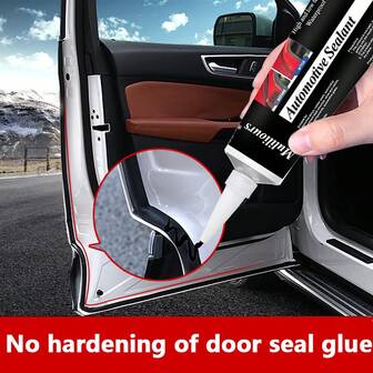 H4Cacle Automotive Rubber Weatherstripping Sealant Repair Adhesive Engine Black Silicone Sealant Universal Waterproof Oil-Resistant Adhesive Automotive Seal Strip Repair Sealant