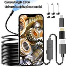 1920P High Definition Borescope With 8 Adjustable LED Lights, 16.4ft Semi-Rigid Gooseneck Camera, IP67 Waterproof Inspection Tool For Type-C And Android, Suitable For Automotive Repair, Pipe Cleaning, Home Appliance Inspection, With Photo And Video Capture