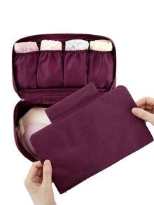 Travel Underwear Storage Bag, Portable Toiletry Bag, Travel Underwear Bra Organizer Bag - Multicolor - View 2
