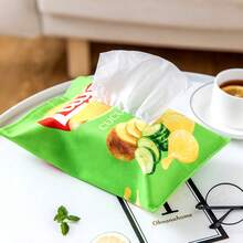 1 hộp đựng khăn giấy hình khoai tây chiên sáng tạo, tiết kiệm không gian, hộp đựng khăn giấy vuông, hộp đựng khăn giấy tự động để trên ghế sofa, thích hợp cho phòng khách, phòng ăn, phòng ngủ, ô tô - Nhiều màu - Xem 7