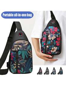 Unisex Crossbody Bag, Shoulder And Crossbody Dual-Purpose Small Crossbody Bag, Chest Bag Style Crossbody Bag - Multicolor - View 1