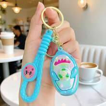 1个新款电镀PVC海洋动物钥匙扣3D立体造型手机挂件汽车钥匙链背包挂件 - 彩色 - 查看 11