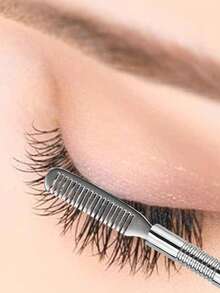 Eyelash Lift Tools Kit 10 Reusable Silicone Pads And 2 Stainless Eyelash Separator Tools With Separation Comb For Eye Lashes Curlers Extension(White, Silver) - Multicolor - View 11