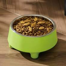 Elevated Dog/Cat Bowl, Stainless Steel Pet Food & Water Bowl, Non-Spill, For Small Dogs, Medium & Large Breeds - 300ml - View 5