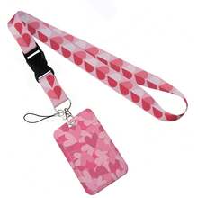 Heart Shape Print Keychain Ribbon Lanyards For Keys ID Card Collectors Phone Straps Rope Students Badge Holder New - Multicolor - View 23