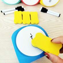 1 Eva Erasable Dice, Reusable, Solid Six Sided Puzzle Dice With Handwritten Message Board For Fun Teaching Aids, Including Eraser And Marker Pen, Perfect For Daily School Office Use - Check Size Before Purchase (Erasable Marker Pen Provided), Develop Math And English Skills, Halloween, Christmas, New Year Gifts, Family Games