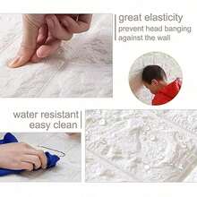 1 Set (20/10/6 Stücke) 3D abnehmbare Tapete, selbstklebend, ohne Kleber, einfach an Wänden anzubringen, geeignet für Schlafzimmer und Raumdekoration, verschönert den Raum - Verschiedenfarbig - Übersicht 7