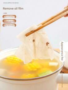 60 piezas de papel absorbente de aceite desechable para cocina / espumador de aceite | Papel absorbente de aceite reutilizable para cocina | Papel filtro de aceite antiadherente para freír y sopa | Vajilla gourmet ligera | Papel absorbente de aceite portátil, filtro de película de agua-aceite, papel filtro de alimentos, filtro de sopa de cocina, utensilios de cocina, herramientas de cocina esenciales, papel absorbente de aceite de cocina - Multicolor - Ver 11