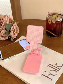 1pc Adjustable & Foldable Mobile Phone Holder, Portable Slouchy Desk Stand, Non-Slip Plastic Tablet Stand, Battery-Free - Nhiều màu - Xem 8
