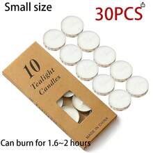 10-100pcs Small Smokeless Wax Candles, Romantic Small Candles, Wax Seal Warmer, Odorless, Suitable For Birthday Party, Outdoor Wedding, Indoor Dinner, Atmosphere Candles - Multicolor - View 17