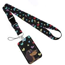 Heart Shape Print Keychain Ribbon Lanyards For Keys ID Card Collectors Phone Straps Rope Students Badge Holder New - Multicolor - View 26