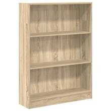 Bibliothèque vidaXL Chêne Sonoma 80x24x109 cm Matériau à base de bois - Camel - Voir 11