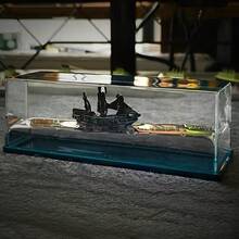 Black Pearl Pirate Ship Desktop Decor - Unsinkable, Fantasy Adventure Theme, Waterless Sailing Craft, Suitable For Home And Office, Perfect Gift For Cruise Enthusiasts, Glass Material, Pirate Theme, Suitable For Christmas, Halloween, Easter, No Power Required, Perfect Room Decor - Multicolor - View 7