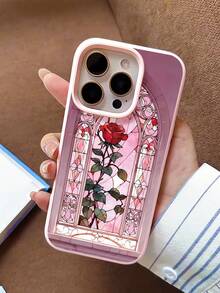1 Ốp lưng điện thoại mềm chống rơi, chống vân tay, họa tiết hoa hồng nhạt, lỗ lớn, tương thích với iPhone 17/16/16Pro/16Plus/15/15ProMax/15Pro/11/12/13/14ProMax/11Pro/11ProMax/12Pro/12ProMax/13Pro/13ProMax/14Pro/14ProMax, thanh lịch - Nhiều màu - Xem 2