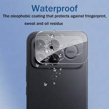 防震钢化玻璃单片透明镜头保护膜，兼容小米 Poco F8 Pro/POCO F8 Ultra、Poco X7 Pro/X6 Pro/M7 Pro 智能手机，3D 高清钢化玻璃相机镜头保护膜，春季礼物 - 無色 - 查看 8